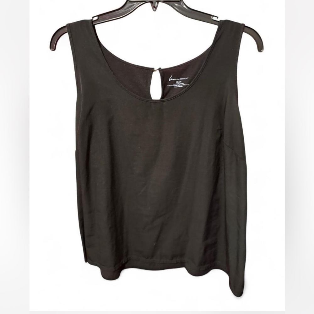 Lane Bryant Classic Black Tank Top